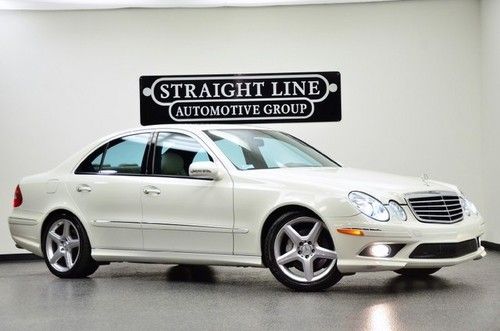 2009 mercedes benz e350 sport p2 pkg low miles navigation white