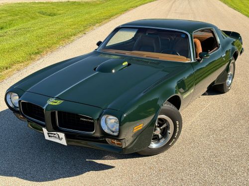 1973 pontiac trans am 455ci v8 auto, ac, brewster green, saddle interior