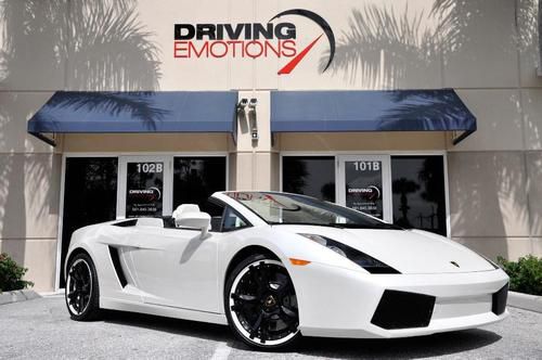 2008 lamborghini gallardo spyder! balloon white/white!!