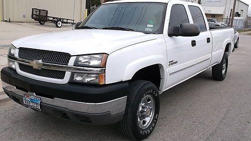 2004 chevy silverado 2500 hd ls diesel 6.6l 4x4 auto crew cab