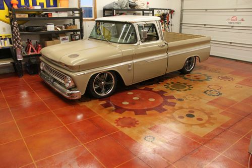 1963 c10 shortbed fleetside big back window short bed fleet side air ride hotrod