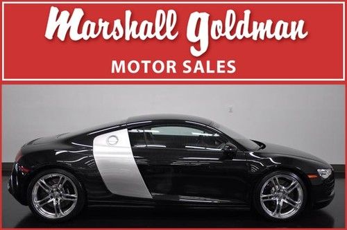 2011 audi r8 v8 4.2 coupe  phantom black pearl/black r tronic only 8500 miles