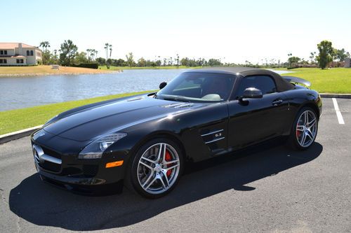 2012 mercedes sls amg roadster only 1,600 miles private party msrp $218,245