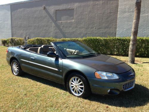 Convertible low miles clean carfax books records new tires garage kept florida
