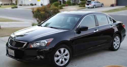 2008 honda accord exl 6cyl automatic black navigation heated seats leather nice!