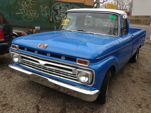 1965 ford f 100 pick up big block 3 sp on the tree very clean nice sexy truck