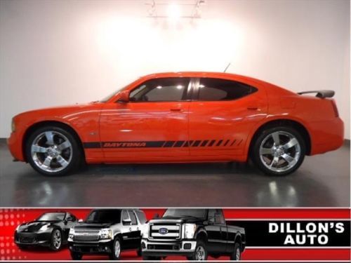 Rt 5.7l satellite radio daytona 2008 charger muscle car orange v8 40000 miles