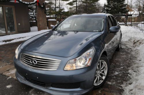 2009 infiniti g37. no reserve.3.7l v6.leather/moonroof/bose/18&#039;s/salvage/rebuilt