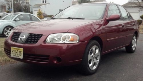 2005 nissan sentra 1.8 s 31-mpg automatic burgundy fwd great cheap beginner car