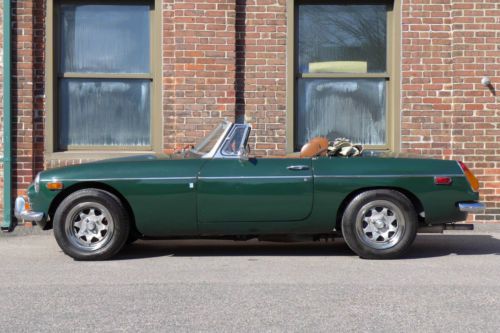 1974 mgb roadster, chrome bumper