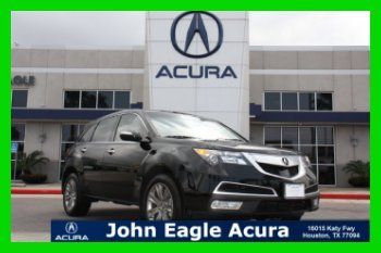 2013 acura mdx awd advance pkg cpo w/ dvd rse rear sensors only 289 miles