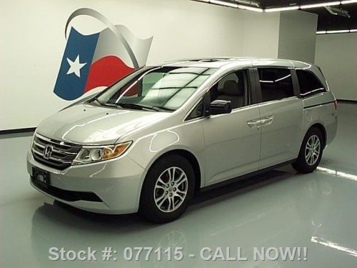 2011 honda odyssey ex-l 7-pass sunroof leather dvd 26k texas direct auto