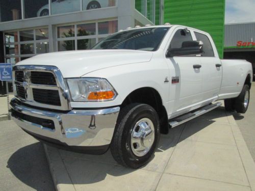 Dodge cummins diesel 4x4 white dually high output 1 owner 4 door chrome pack