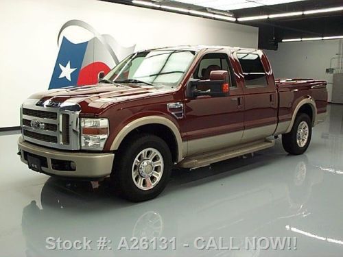 2008 ford f-250 king ranch crew heated seats dvd 95k mi texas direct auto