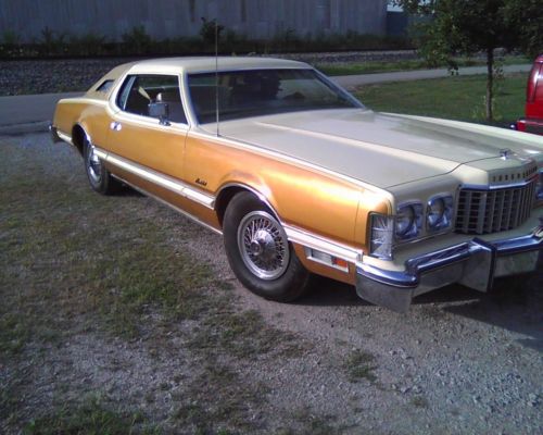 Rare 1976 gold &amp; creme t-bird