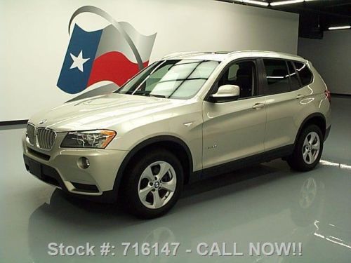 2011 bmw x3 xdrive28i awd pano sunroof rear cam 34k mi texas direct auto