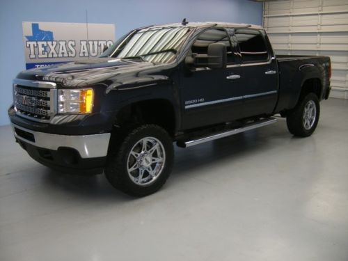 We finance!! 2013 gmc sierra 2500hd sle 4x4 diesel leather lifted 26k texas auto