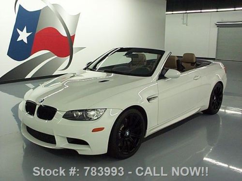 2011 bmw m3 convertible nav paddle shift 19&#034; wheels 22k texas direct auto