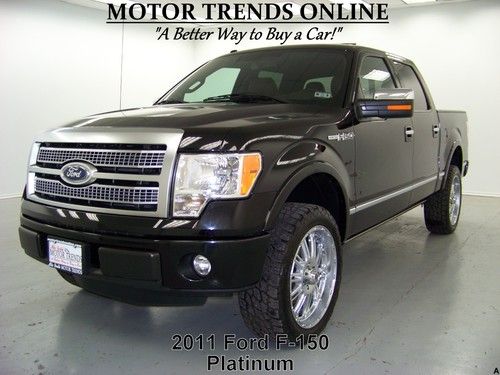 Platinum crew cab navigation rearcam roof htd ac seats 2011 ford f-150 19k