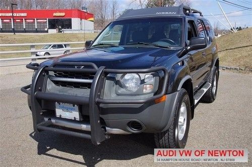 Black 03 nissan xterra xe  3.3l v6 automatic carfax 1-owner excellent condition