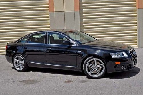 2011 audi a6 quattro s-line supercharged v6 premium plus blk/blk loaded!!!!