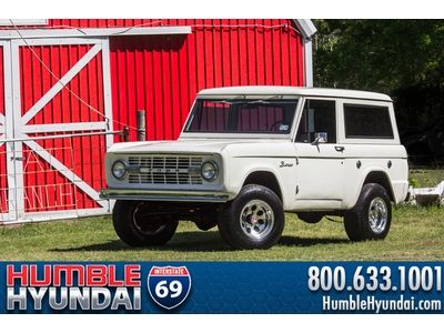 Restored early bronco 302 v8, 4wd, auto, power steering and brakes, nice alloys!