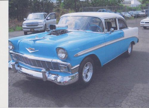 1956 chevy belair 2 door,big block,blower,mini tub