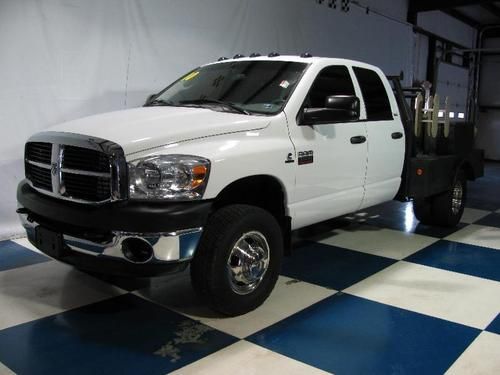 2010 dodge ram 3500hd quad cab slt 4wd drw..flatbed..6.7l diesel