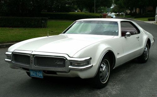 1968 oldsmobile toronado provincial white red interior original survivor minty