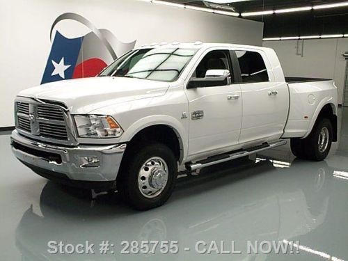 2012 ram 3500 laramie longhorn mega 4x4 sunroof nav 20k texas direct auto