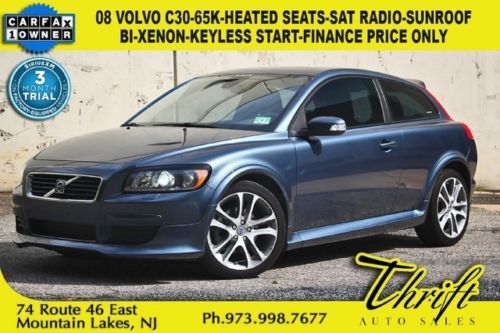 08 volvo c30-65k-heated seats-bi-xenon headlamps-sat radio-keyless start