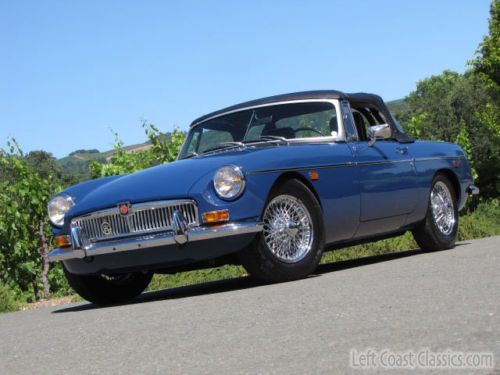 1969 mgb roadster convertible $35k restoration, 70k orig mile california car