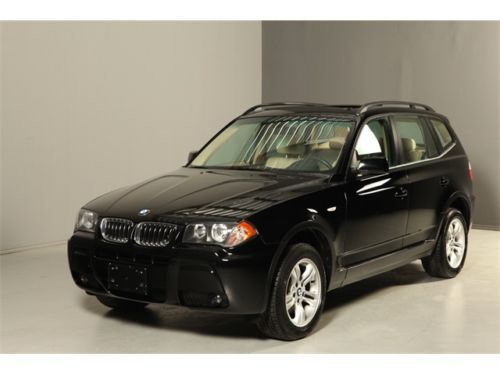 2006 bmw x3 3.0i awd panoroof leather wood prem pkg sound alloys low 68k miles !