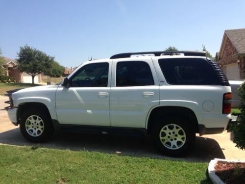 2005 chevrolet tahoe ltz z-71 4x4 4wd dvd leat. only 78k mi no leaks grill guard