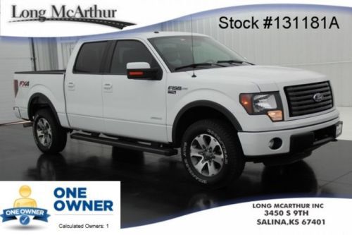 12 fx4 4x4 super crew 3.5 v6 ecoboost 1 owner low miles rear camera sync