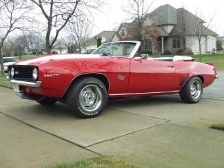 Beautiful 1969 camaro ss convertible  4-speed