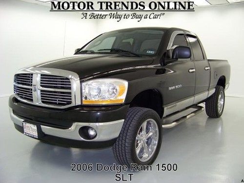 Slt quad cab 4.7 v8 chrome wheels goodyears bedliner 2006 dodge ram 1500 57k