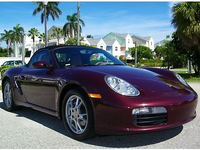 No substitute!! 1 owner! clean hist! porsche boxster! tip! lthr! south fl car!!