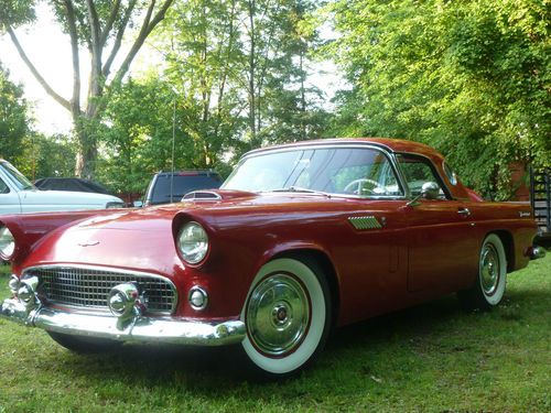 1956 ford thunderbird 312 auto ps pb port hole hard top tonneau top