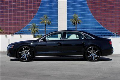 2012 audi a8l+$99k msrp+rear seat comfort &amp; entertainment+night vision+pano+prem