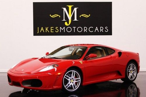 2007 f430 coupe f1, only 4500 miles, red/tan, highly optioned, pristine car!!