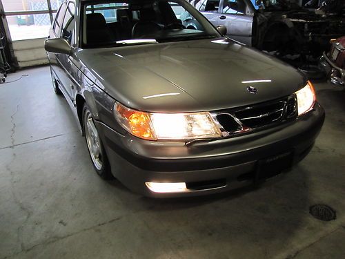 01 saab 9-5aero auto exel condt, gray/gray,h/ k audio 235hpfully loaded/serviced