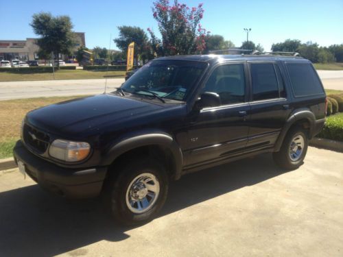 Dark blue 1999 ford explorer xls 173k miles, clean, 4wd, good ac.