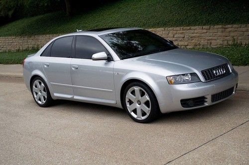 2005 audi s4 quattro, 6spd. silver / black, great service history! we finance