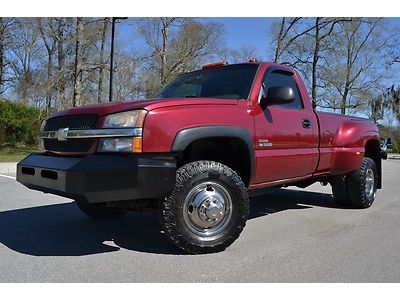 2004 chevrolet silverado 3500 regular cab ls diesel 4x4 rare 6 speed