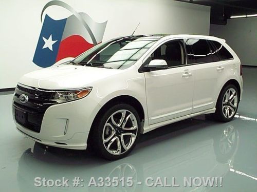 2012 ford edge sport pano sunroof nav rear cam dvd 26k texas direct auto