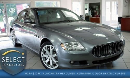 Msrp $139k quattroporte s alcantara headlining wood &amp; leather steering wheel!