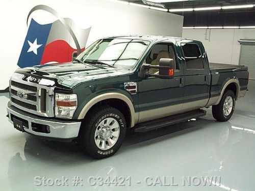 2008 ford f250 lariat crew diesel htd leather 47k miles texas direct auto