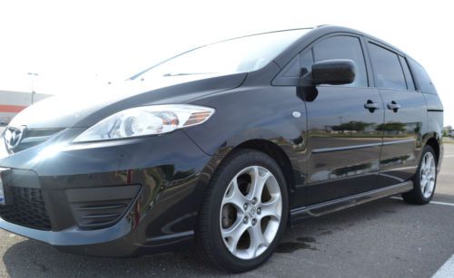 2008 mazda5 sport minivan -black- gas saver. very good condition