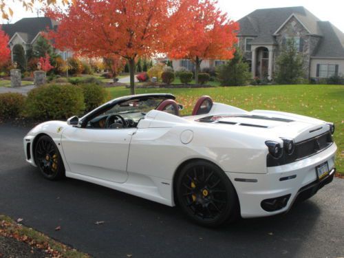 2008 ferrari f 430 white spider convertible 2-door 4.3l